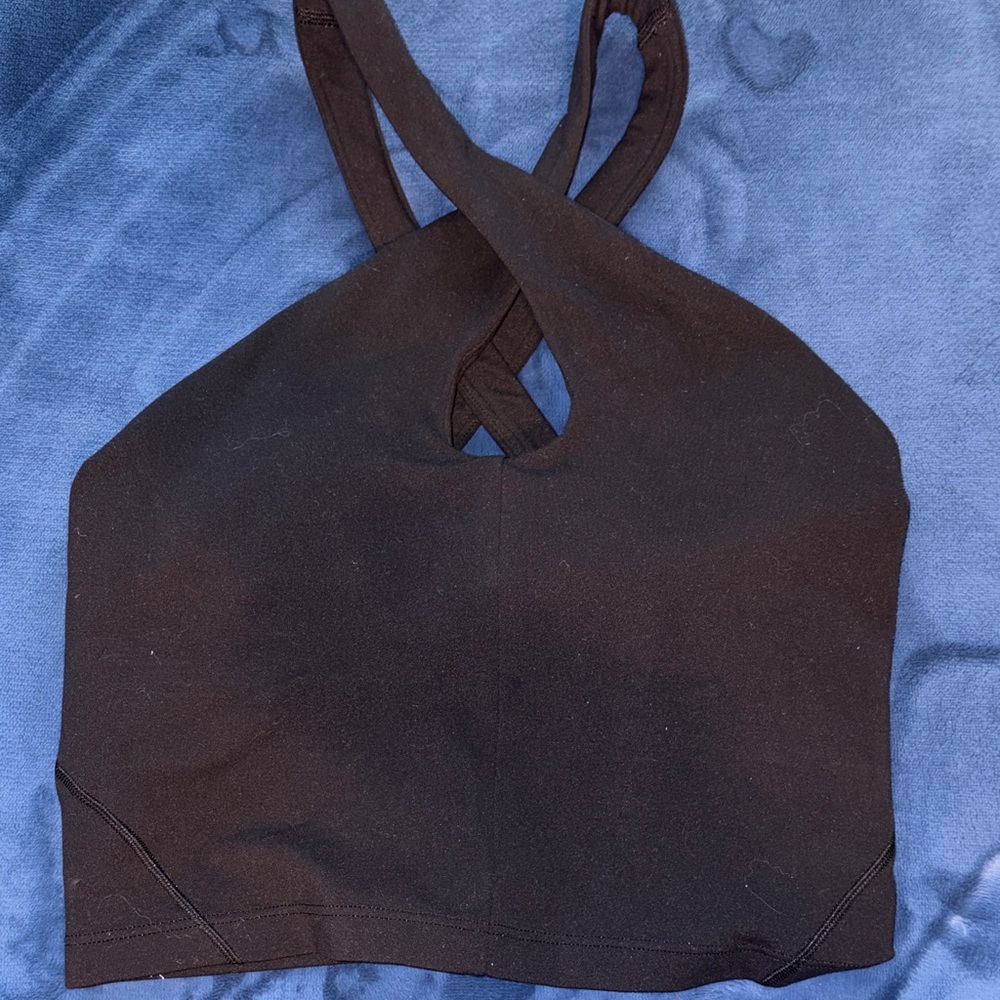 Lululemon Cropped Cross Tank - Black 4